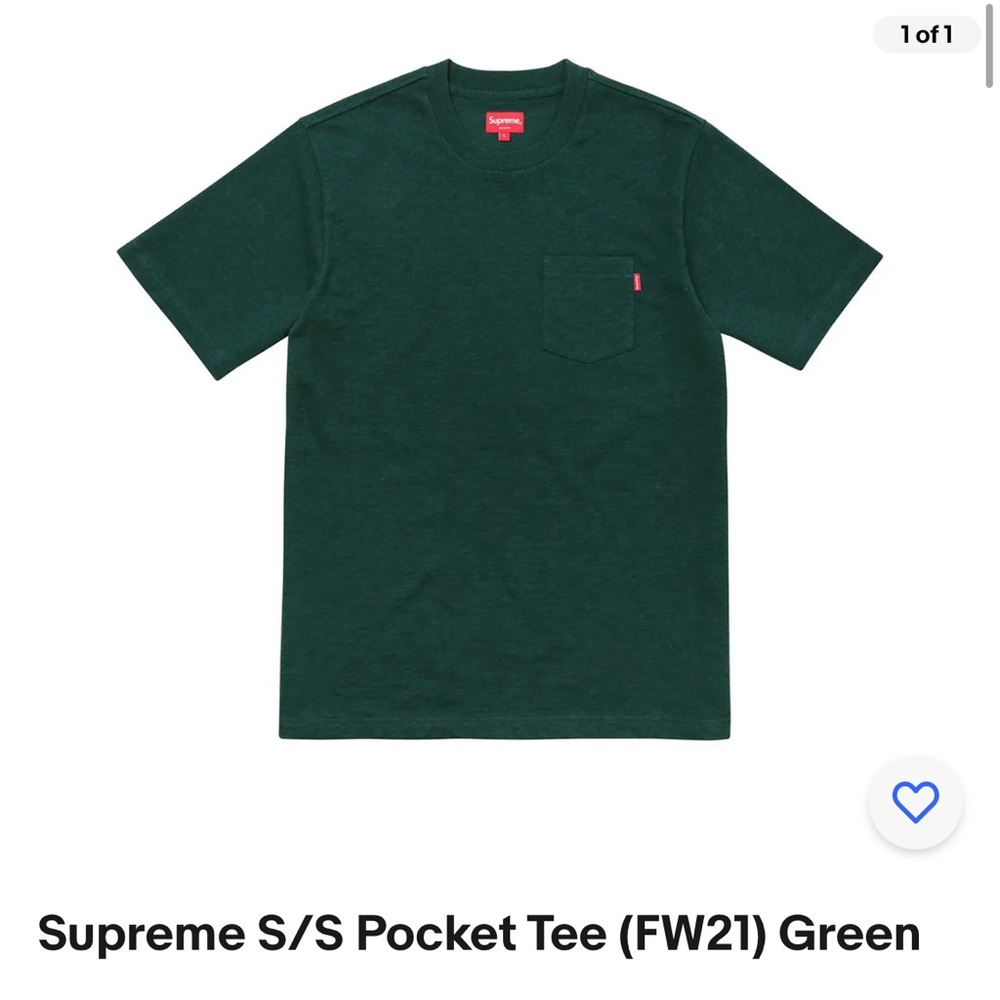 Supreme Emerald Pocket Tee